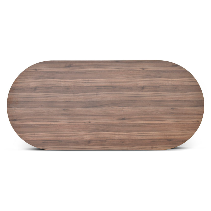 2.4m Oval Meeting Table | Walnut | Myka Home - View 9