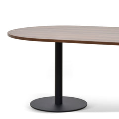 2.4m Oval Meeting Table | Walnut | Myka Home