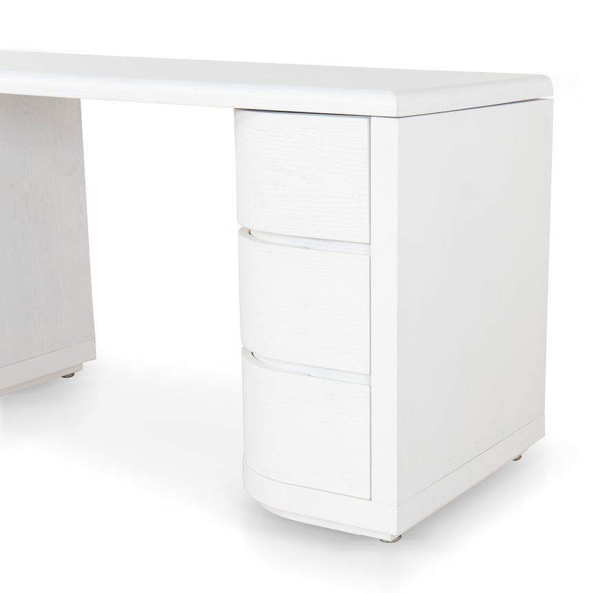 1.6m Office Desk | White | Myka Home - View 5