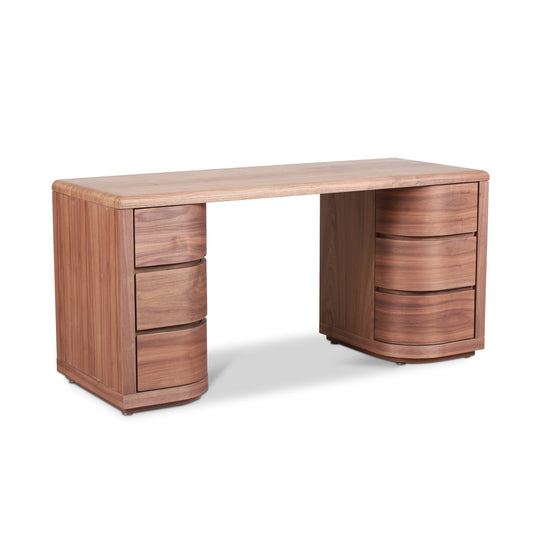 160cm Office Desk | Walnut | Myka Home