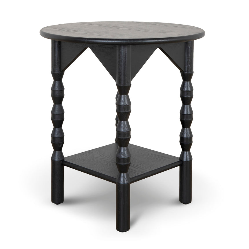 52cm Side Table | Full Black | Myka Home