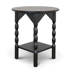 52cm Side Table | Full Black | Myka Home