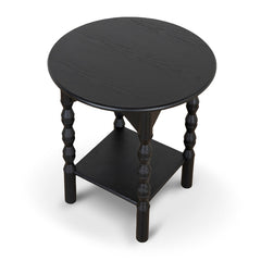 52cm Side Table | Full Black | Myka Home