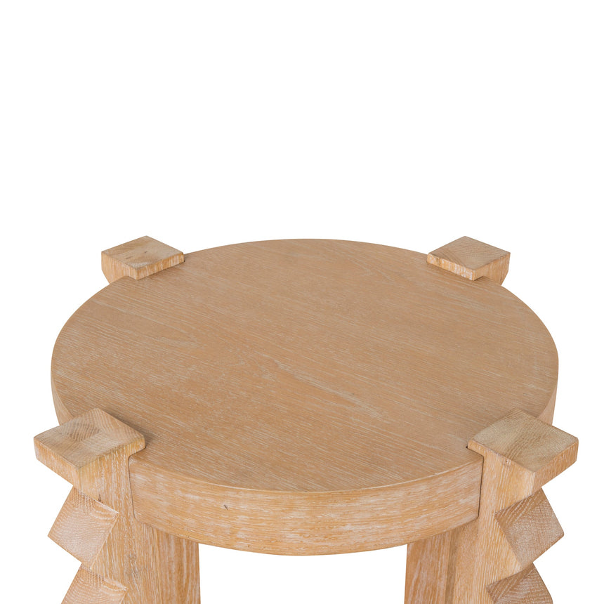 Round Side Table | Natural | Myka Home - View 5