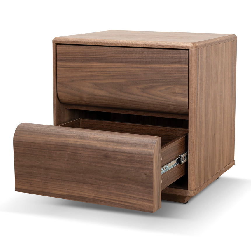 50cm Bedside Table | Walnut | Myka Home - View 7