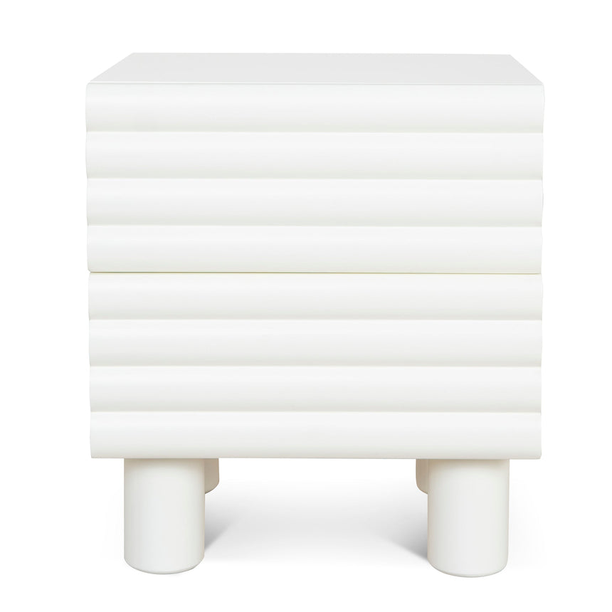48cm Bedside Table | White | Myka Home - View 2