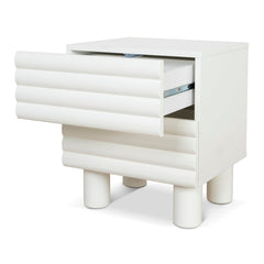 CST10074-KD 48cm Bedside Table - White
