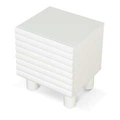 CST10074-KD 48cm Bedside Table - White