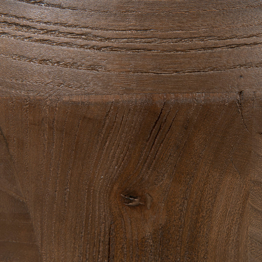 34.5cm Round Side Table | Walnut | Myka Home - View 9