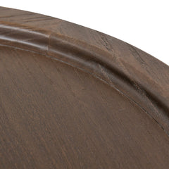 Ex Display - CST10117-NI 34.5cm Round Side Table - Walnut