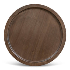 CST10117-NI 34.5cm Round Side Table - Walnut