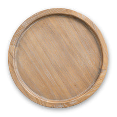 CST10116-NI 34.5cm Round Side Table - Dark Natural