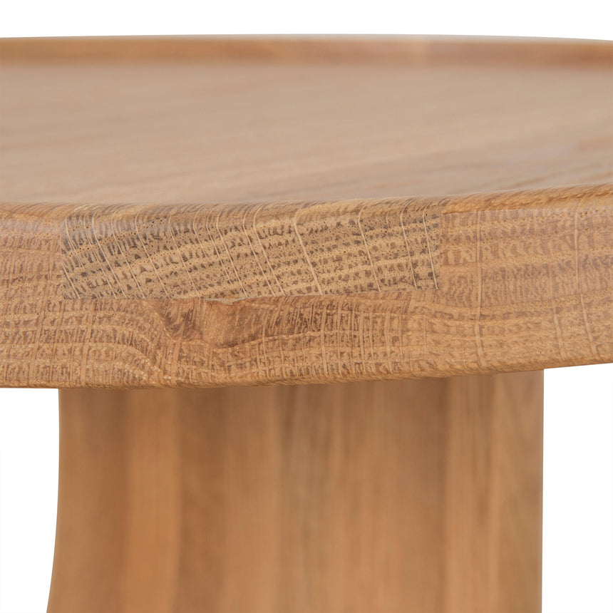 45cm Round Side Table | Natural Oak | Myka Home - View 5