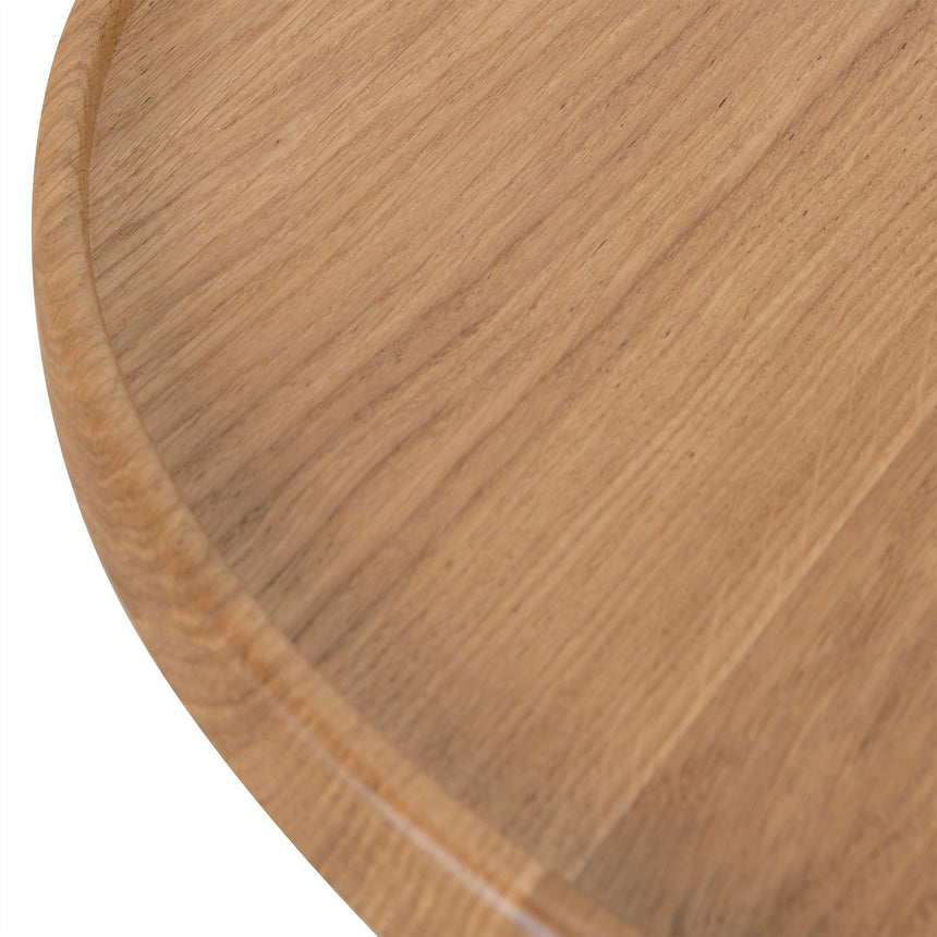 45cm Round Side Table | Natural Oak | Myka Home - View 5