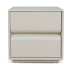 50CM Bedside Table | Ivory Oat | Myka Home