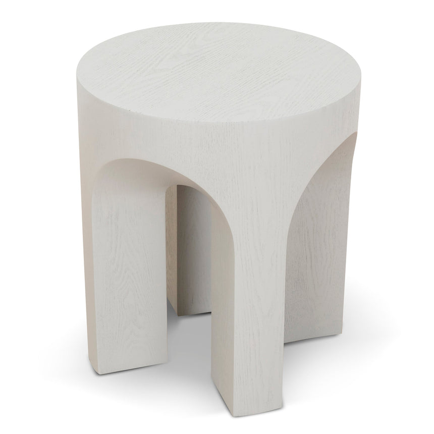 49.5cm Round Side Table | Light Grey | Myka Home - View 4