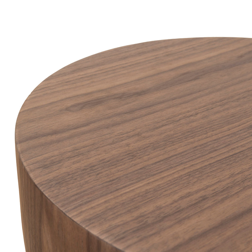 49.5cm Round Side Table | Walnut | Myka Home - View 5