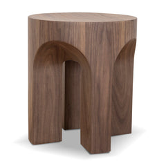 CST10178-DW 49.5cm Round Side Table - Walnut