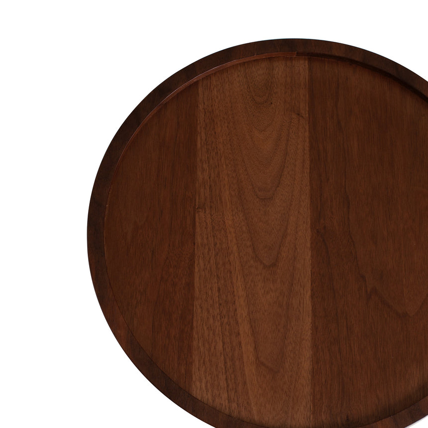 White Side Table | Walnut | Myka Home - View 8