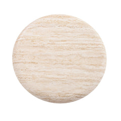 CST10253-IG Walnut Side Table - Stone Look Beige