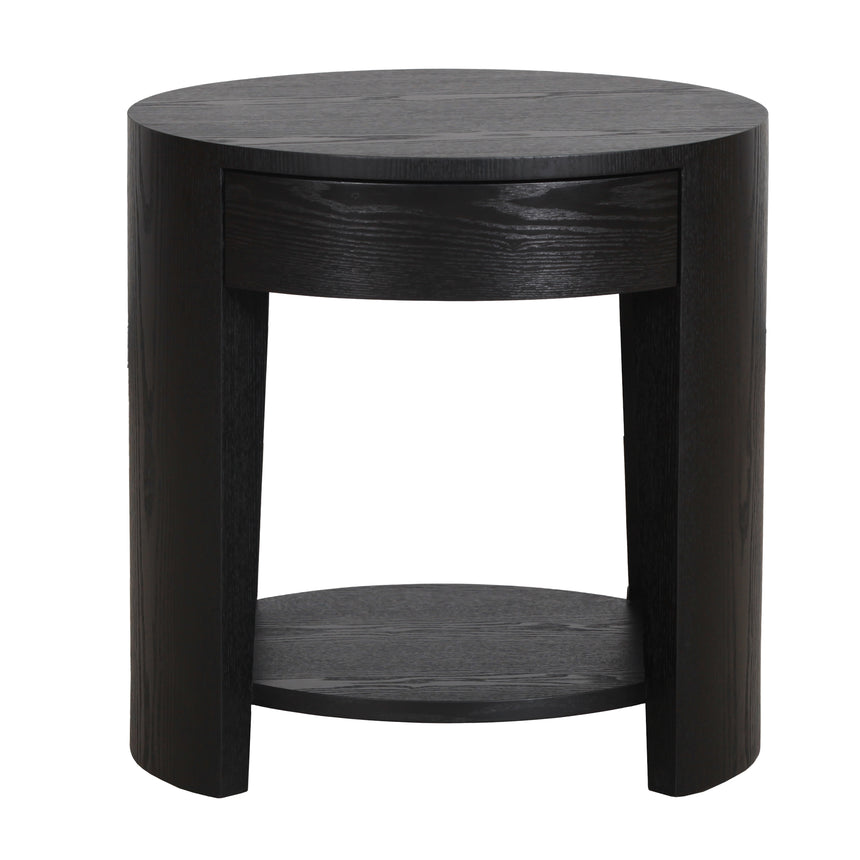 55cm Side Table | Full Black | Myka Home - View 2