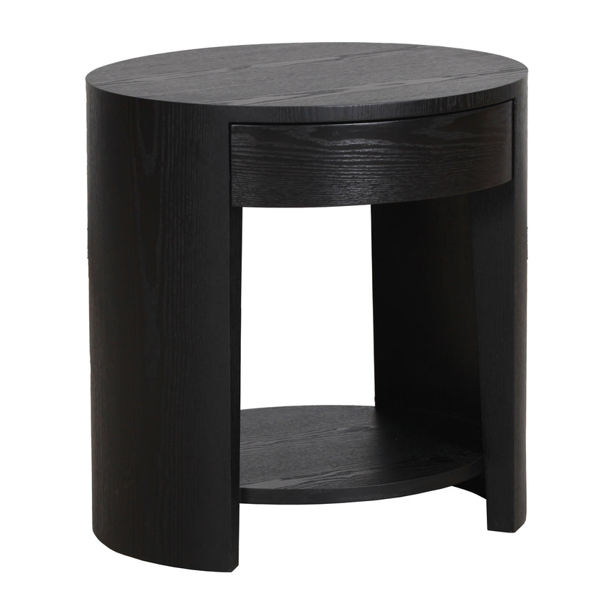 55cm Side Table | Full Black | Myka Home