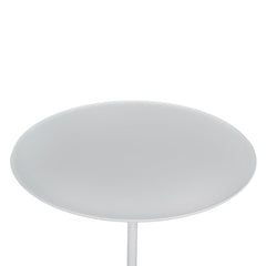 45cm Matte White Side Table | Travertine | Myka Home