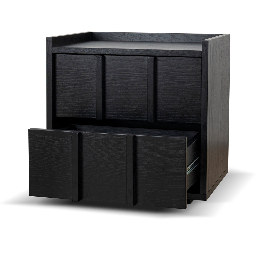 50cm Bedside Table | Black | Myka Home - View 4
