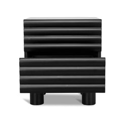 48cm Bedside Table | Matte Black | Myka Home