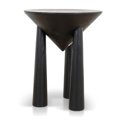 45CM Round Side Table | Full Black | Myka Home