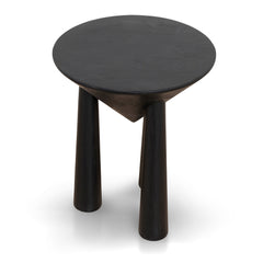 45CM Round Side Table | Full Black | Myka Home