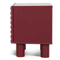 48cm Bedside Table | Red | Myka Home