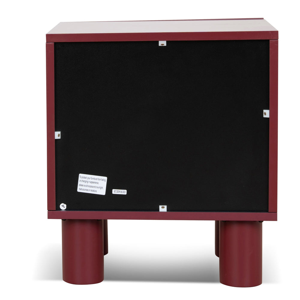 48cm Bedside Table | Red | Myka Home - View 5