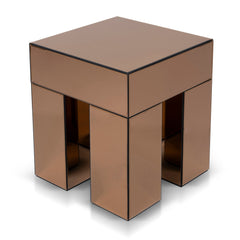 45cm Square Bedside Table | Natural | Myka Home