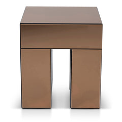 45cm Square Bedside Table | Natural | Myka Home