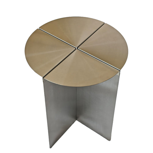 38cm Round Side Table | Stainless Steel | Myka Home