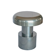40CM Round Side Table | Powder Silver | Myka Home