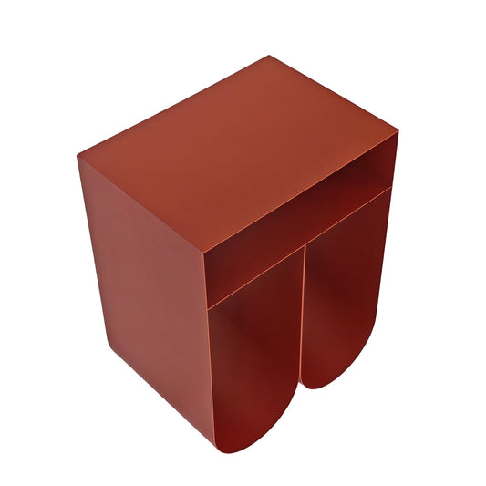 35.5CM Side Table | Burgundy Red | Myka Home