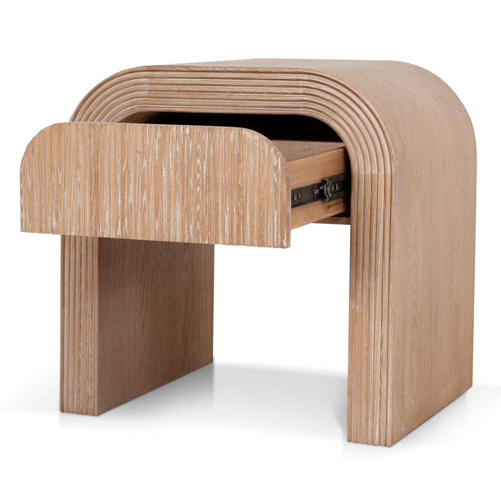 55cm Bedside Table | Light Natural | Myka Home - View 3
