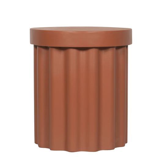 40cm Concrete Side Table | Terracotta | Myka Home