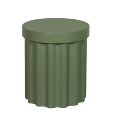 40cm Concrete Side Table | Green | Myka Home