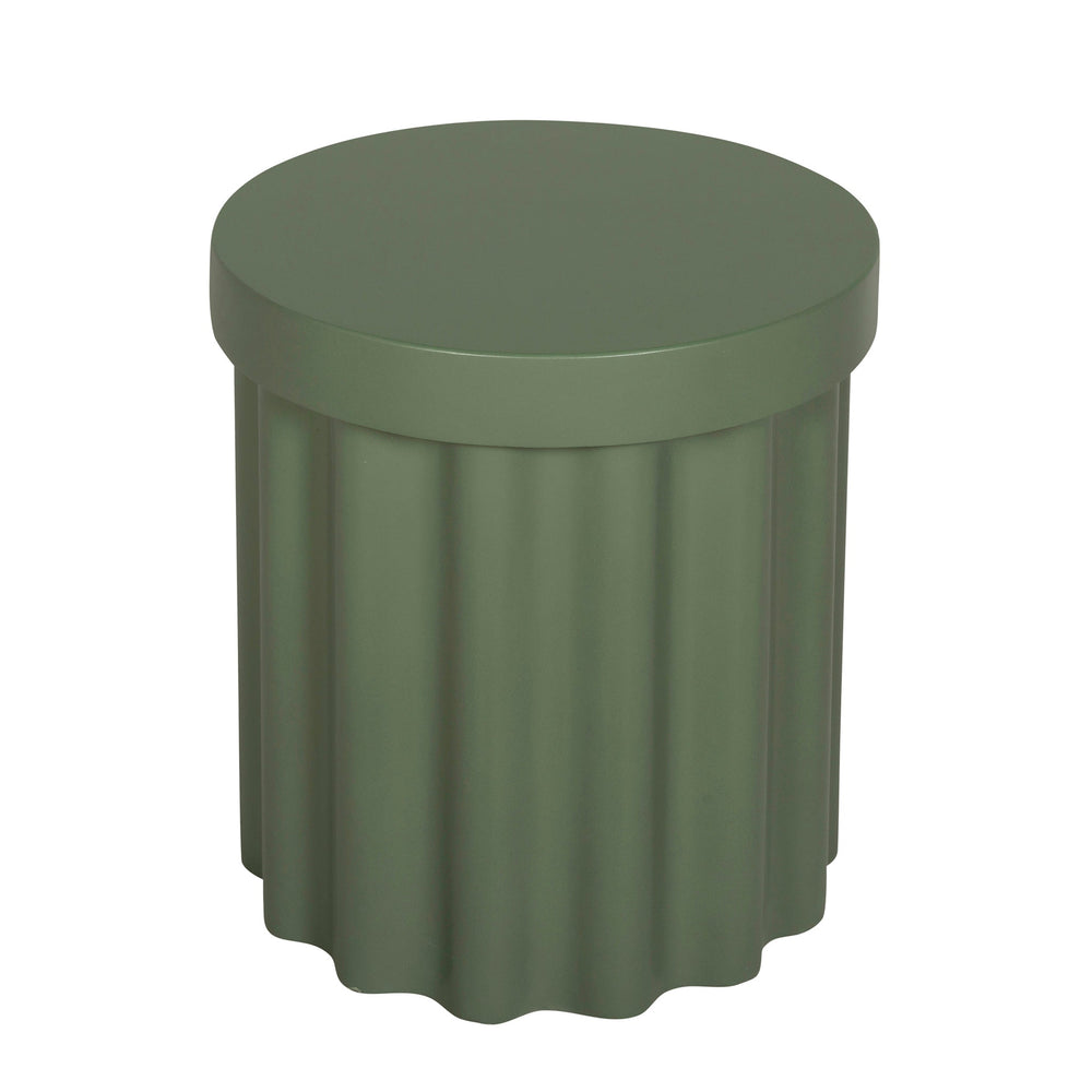 40cm Concrete Side Table | Green | Myka Home - View 4