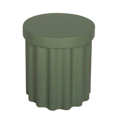 40cm Concrete Side Table | Green | Myka Home