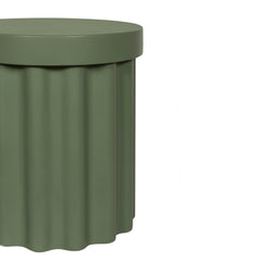 40cm Concrete Side Table | Green | Myka Home