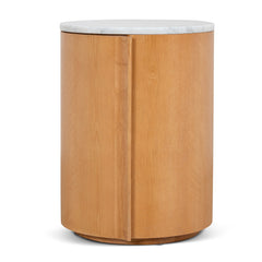Round Bedside Table | Natural | Myka Home
