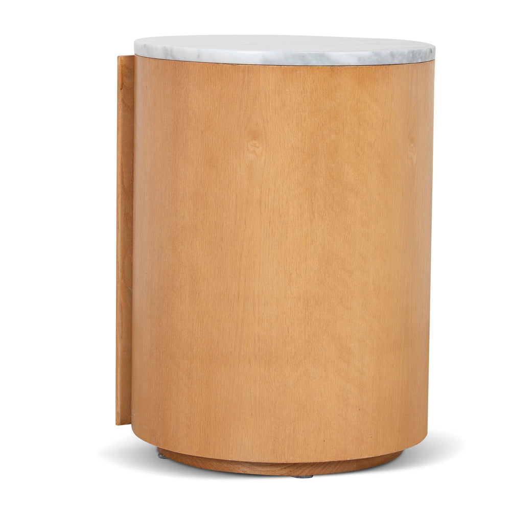 Round Bedside Table | Natural | Myka Home - View 5