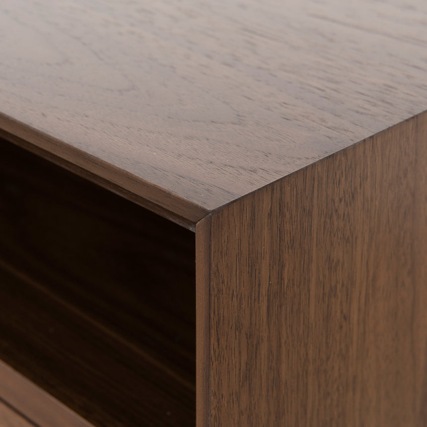 CST221WAL-VN SQ Wooden Bedside Table - Walnut - View 12