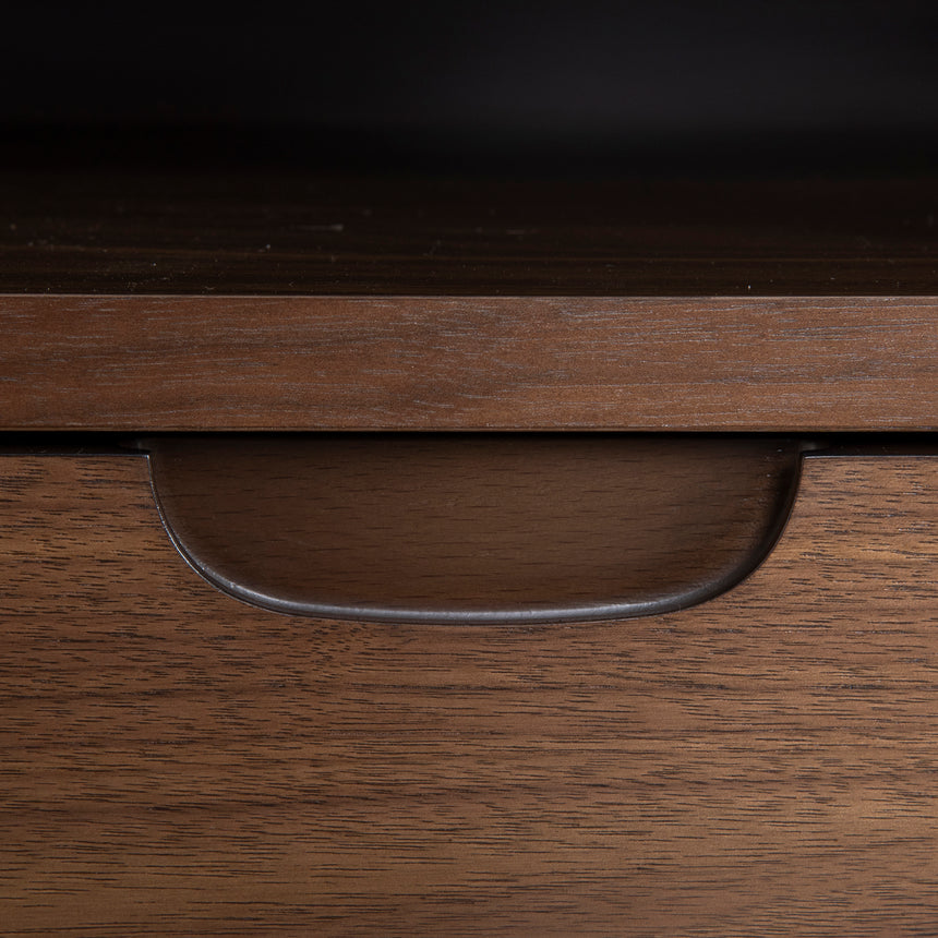 CST221WAL-VN SQ Wooden Bedside Table - Walnut - View 15