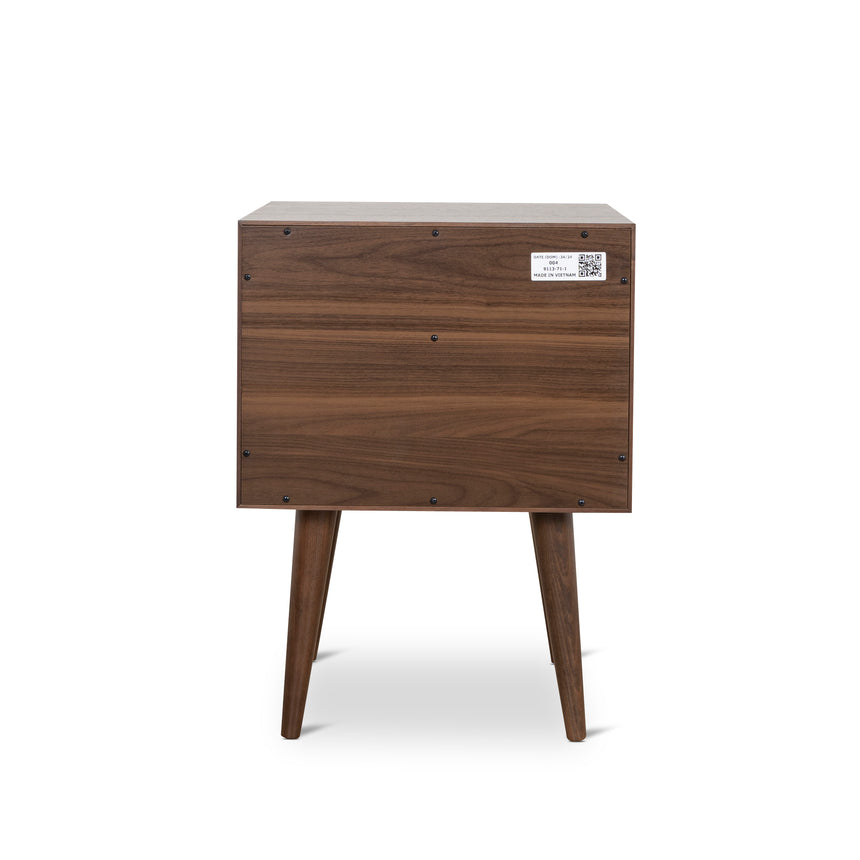 CST221WAL-VN SQ Wooden Bedside Table - Walnut - View 5