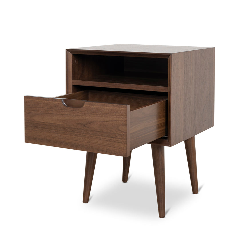 CST221WAL-VN SQ Wooden Bedside Table - Walnut - View 6